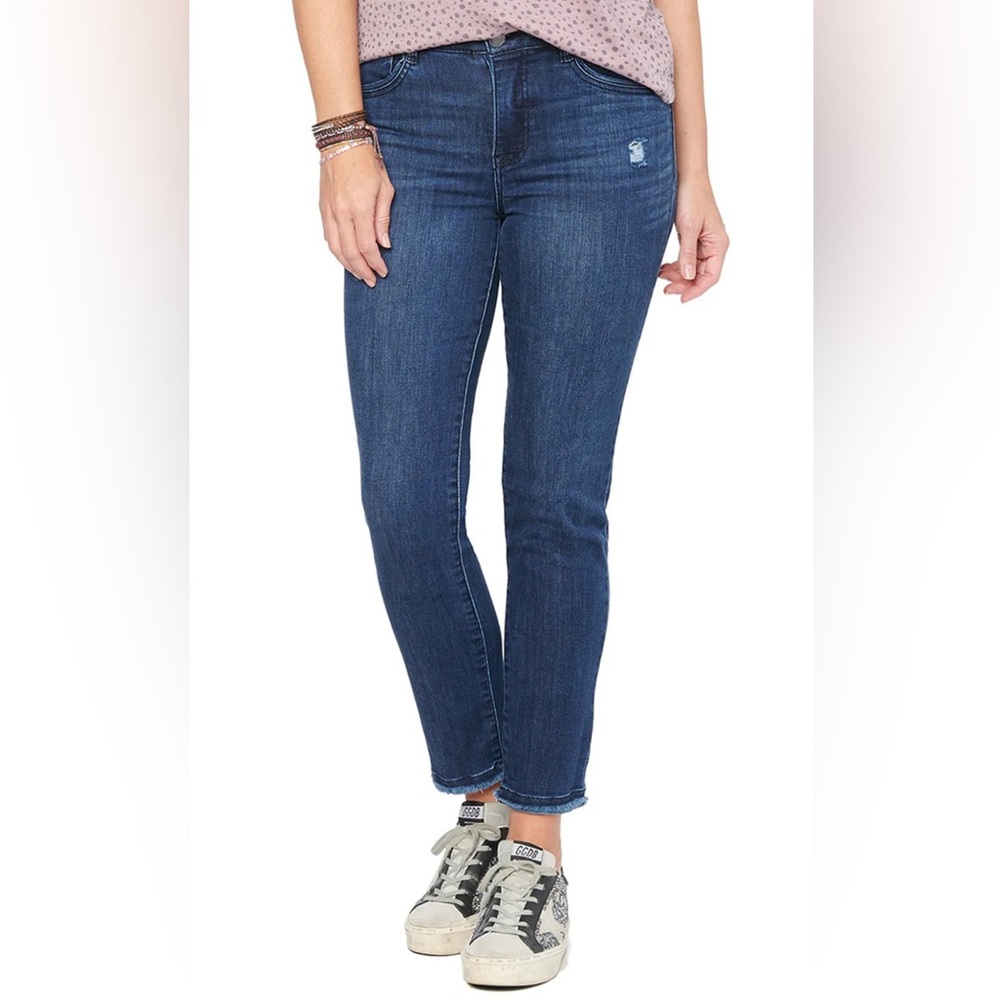 “Ab”solution high rise slim straight crop jeans - 20W